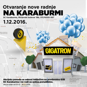 GIGATRON – otvaranje nove radnje