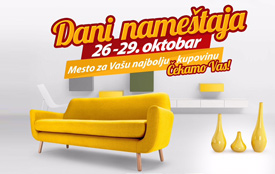 Dani nameštaja, 26-29. oktobar